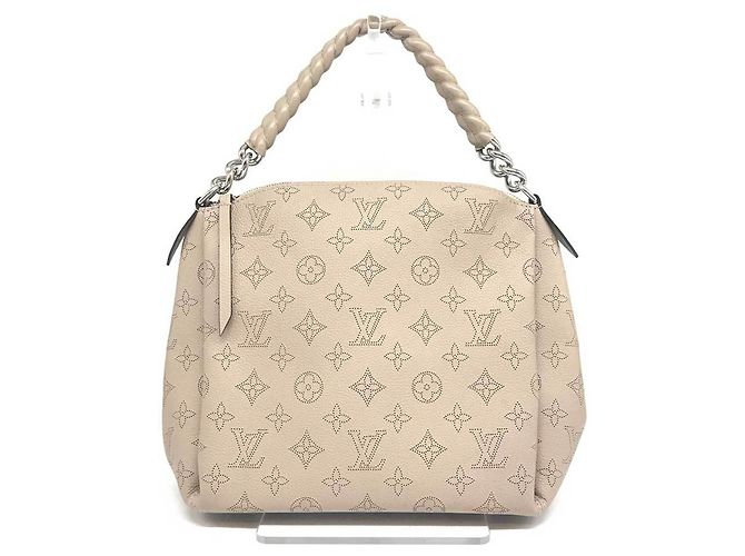 Mahina Babylone Borsa a Spalla Babylon Chain BB di Louis Vuitton Beige