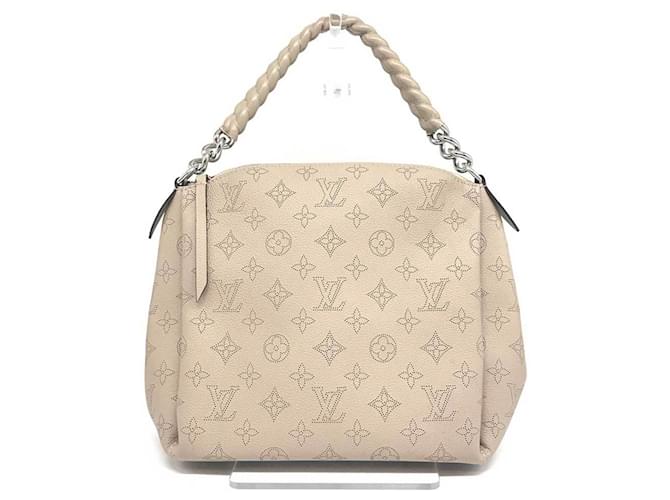 Mahina Babylone Louis Vuitton Babylon Chain BB Shoulder Bag Beige Leather  ref.1486908