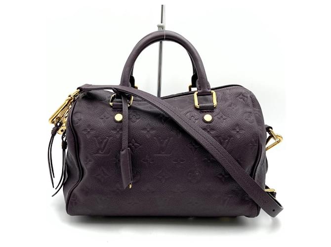 Bolso Louis Vuitton M40765 Speedy Bandouliere 25 Púrpura Lienzo  ref.1486986