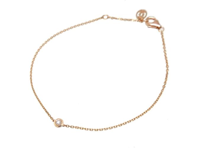 Bracelet D'Amour pour femmes en diamant Cartier 0,04 ct Or rose Doré  ref.1487029