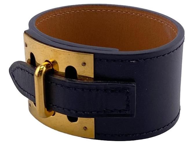 Hermès Hermes Kelly Bangle 2014 in Black Leather  ref.1487143