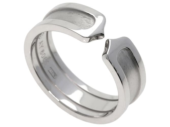 Cartier C2 Band Ring in 18K White Gold  ref.1487218