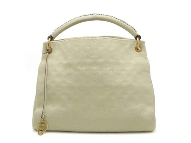 Sac à main Artsy MM en Monogram Empreinte Louis Vuitton Cuir Blanc  ref.1487287