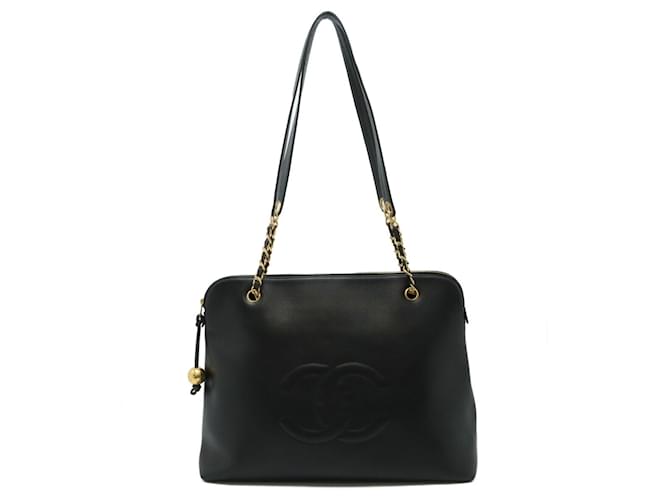 Sac à main Chanel Coco Ball Mark Cuir Noir  ref.1487369