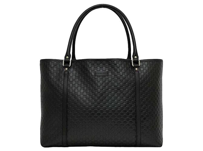 Gucci Black Micro Shima Tote Bag Leather  ref.1487425