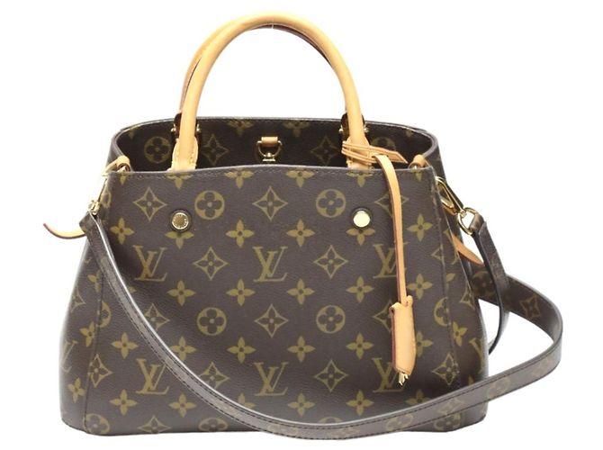 Sac à épaule Montaigne BB Monogram Louis Vuitton Marron