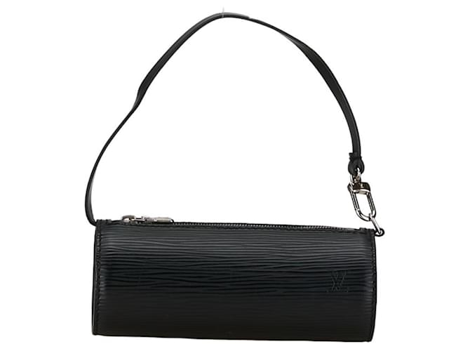 Pochete Epi Sufflot Louis Vuitton Preto Couro  ref.1487601