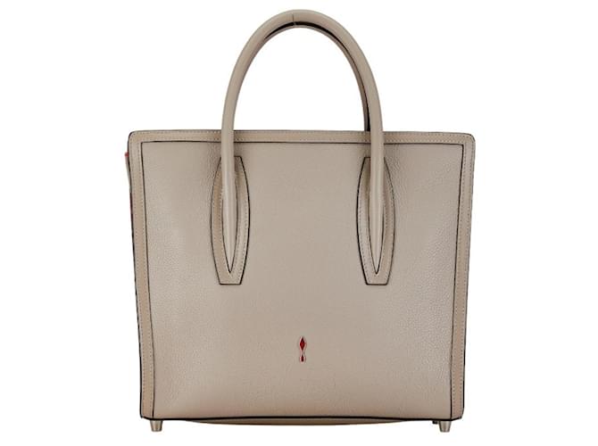 Sac à main Paloma Medium Christian Louboutin Cuir Rouge Beige  ref.1487621