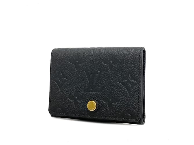 Estojo de cartão de visita preto Louis Vuitton  ref.1487673