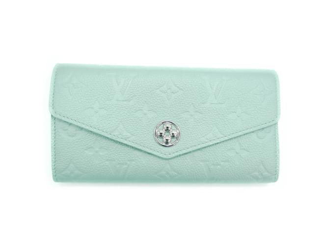 Louis Vuitton Portefeuille Sarah Long Wallet Leather Cloth  ref.1487716