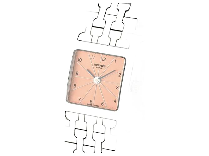 Hermès Reloj de pulsera de cuarzo rosa Hermes Heure H  ref.1487725