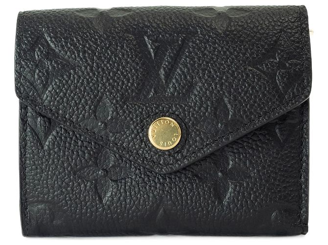 Louis Vuitton Portefeuille Zoe Empreinte Black Tri-fold Wallet