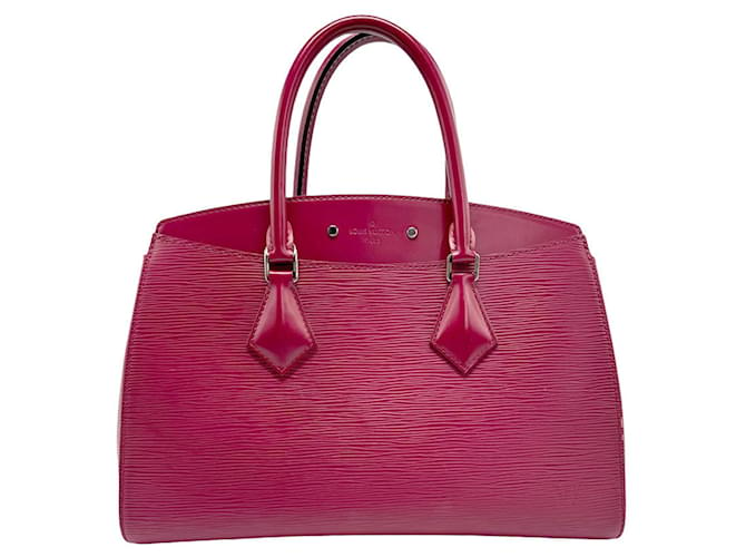 Louis Vuitton Epi Sufflo MM Handbag Fuschia Leather  ref.1487832