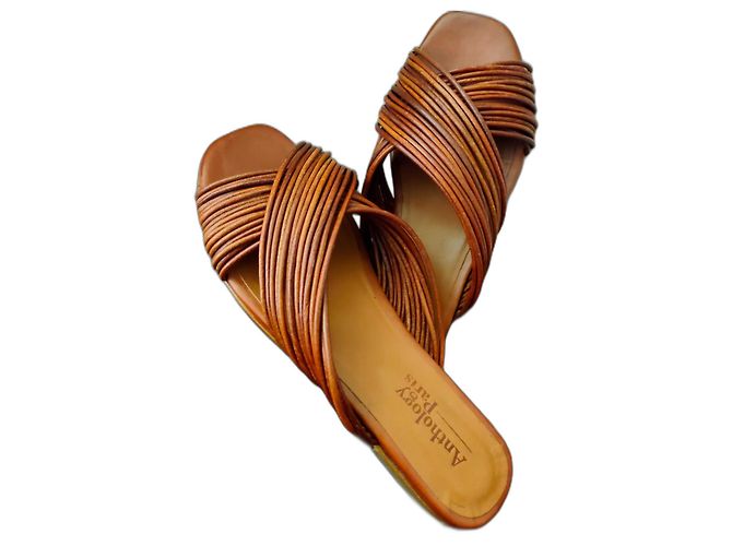 Anthology Paris Mules Cognac