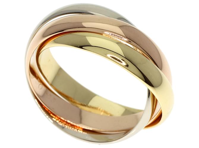 Cartier Trinity Band Ring White gold Yellow gold Pink gold  ref.1487884