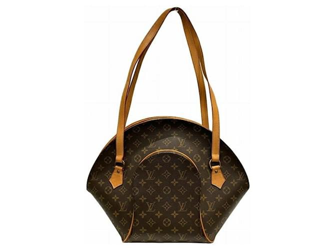 Bolsa de Ombro Louis Vuitton Monogram Ellipse M51128 Marrom Plástico  ref.1487949