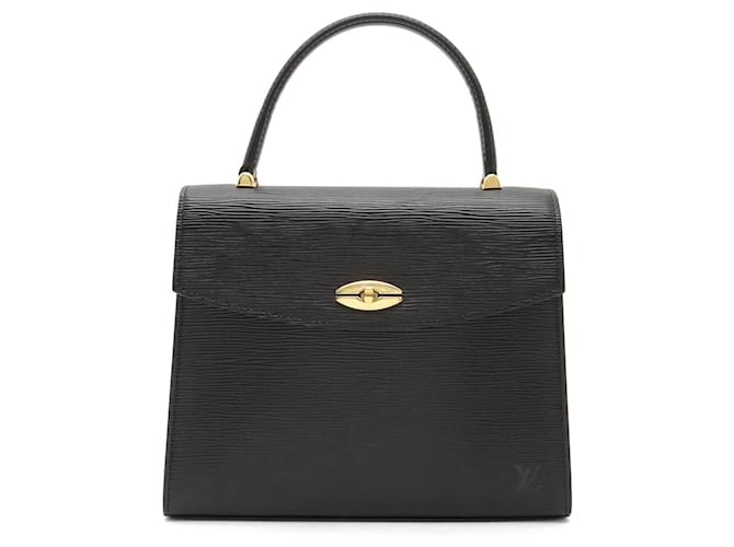 Louis Vuitton Epi Malesherbes Handbag Black Leather  ref.1488031