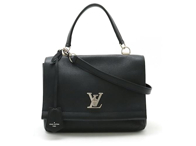 Sac à main Lockme Cartable Louis Vuitton Cuir Noir  ref.1488055