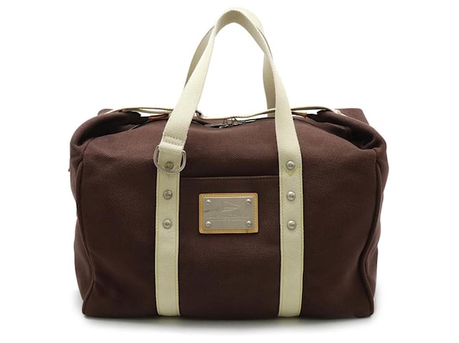 Sac de week-end Boston Antigua Louis Vuitton Toile Marron  ref.1488084