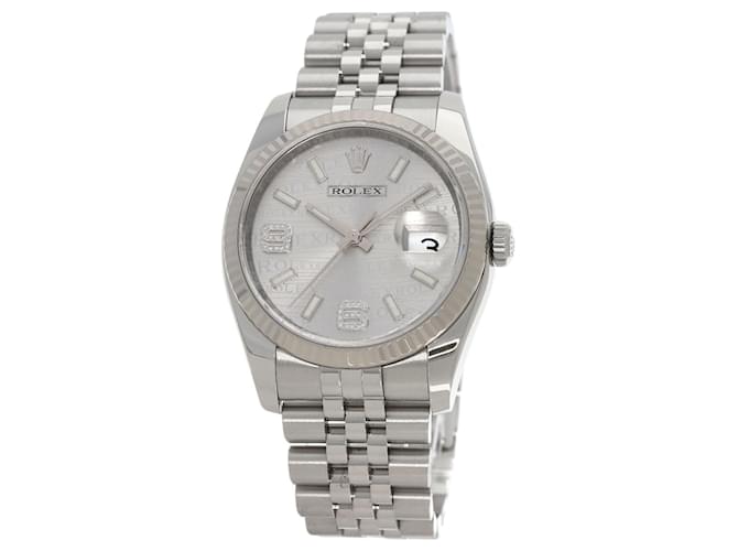 Rolex 116234 Datejust 36 Wave Diamond Watch  ref.1488161