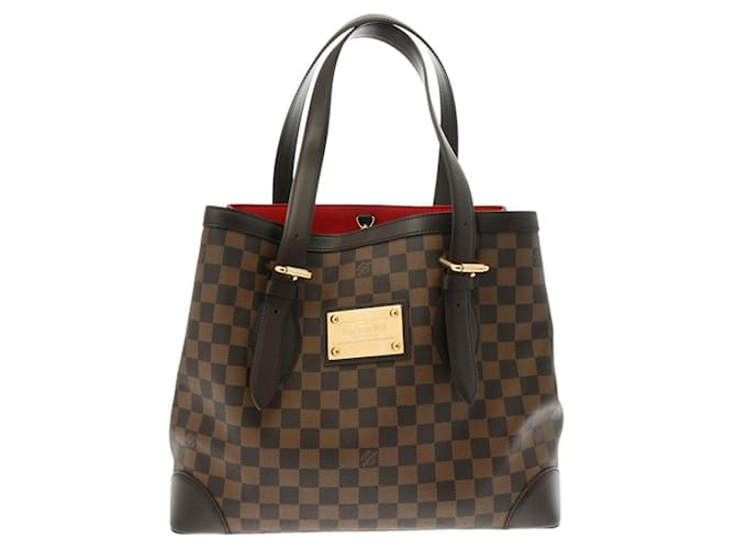 Louis Vuitton Damier Hampstead MM Handbag Brown Cloth  ref.1488358