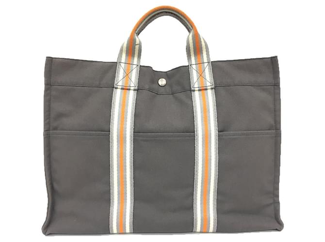 Hermès Sac Fool Tote MM de Hermes Ginza Limited Toile Marron  ref.1488464