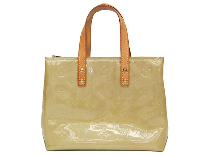 Bolsa Louis Vuitton Monogram Vernis Reade PM Bege Couro envernizado  ref.1488749