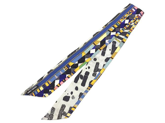 Foulard en soie Hermès Twilly Précieux Sauvage et Camouflage  ref.1488813