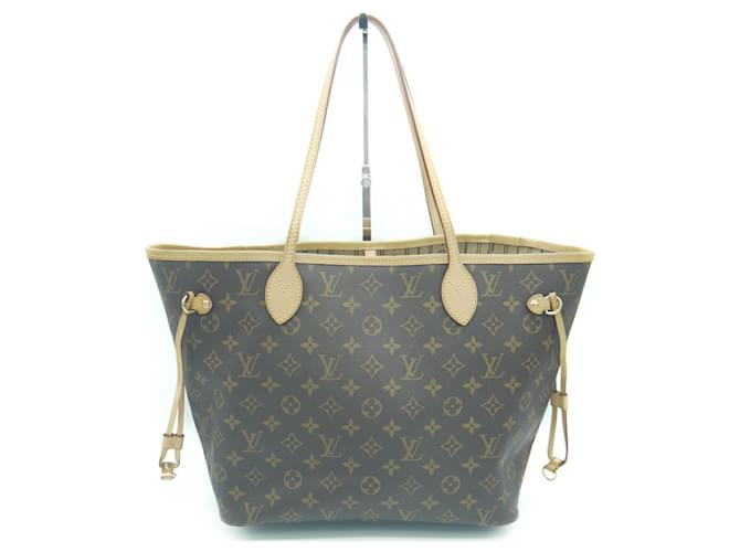 Sac tote Neverfull MM Monogram Louis Vuitton Cuir Cuir vernis  ref.1488857