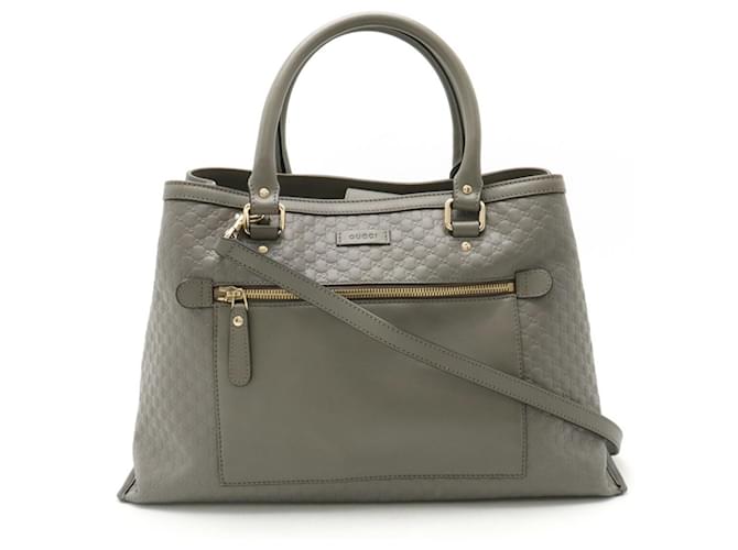 Gucci Micro Guccissima Tote Bag Braun Leder  ref.1488868