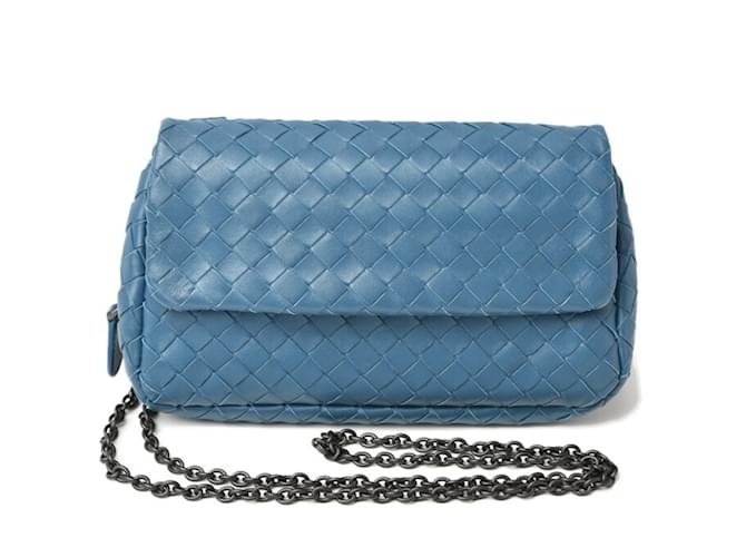 Pochette bleue à épaule Bottega Veneta  ref.1489217