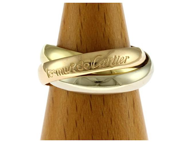 Bague Trinity Cartier en or 18K Or blanc Or jaune Or rose  ref.1489320