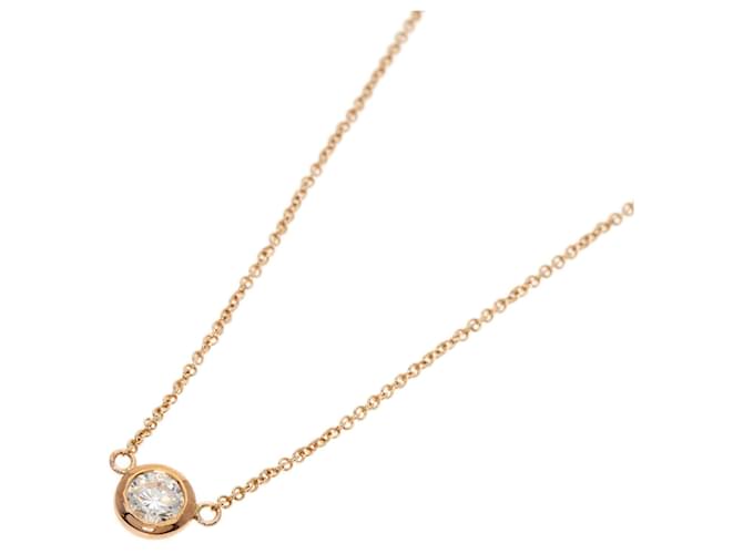 Tiffany & Co Tiffany by the Yard Diamond Necklace in Pink Gold  ref.1489330