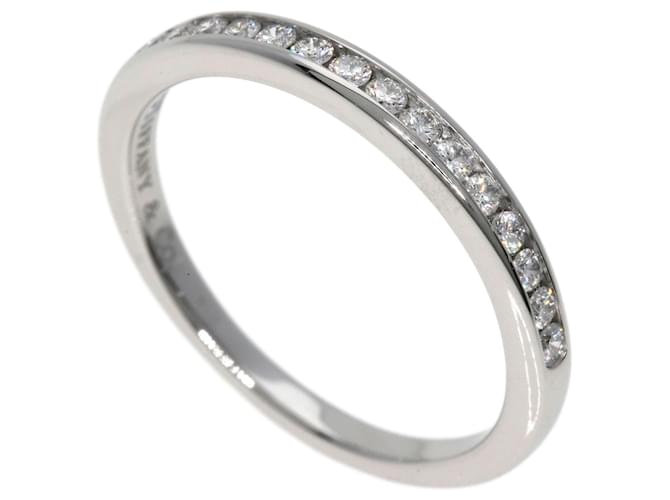 Tiffany & Co Anello in diamante Tiffany con impostazione a canale a mezzaluna Platino  ref.1489346