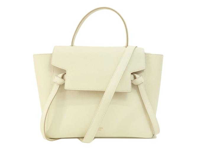 Céline Celine Belt Bag Handbag White Leather  ref.1489350