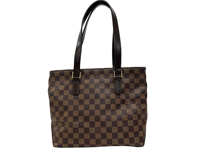 Sac tote Damier Caba Maison en commande spéciale Louis Vuitton Cuir Marron  ref.1489474