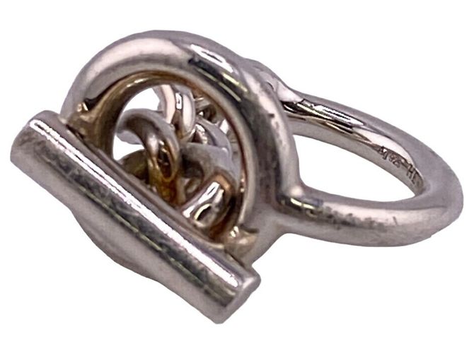 Ring Hermès Anel de prata Croisette Hermes