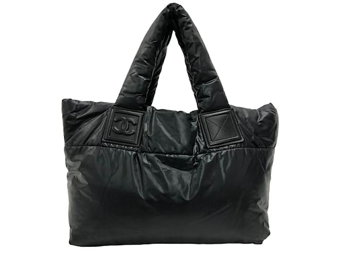 Chanel Coco Mark Cocoon Tote Bag Schwarz Nylon  ref.1489485