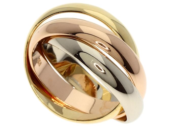 Cartier Trinity Band Ring White gold Yellow gold Pink gold  ref.1489511