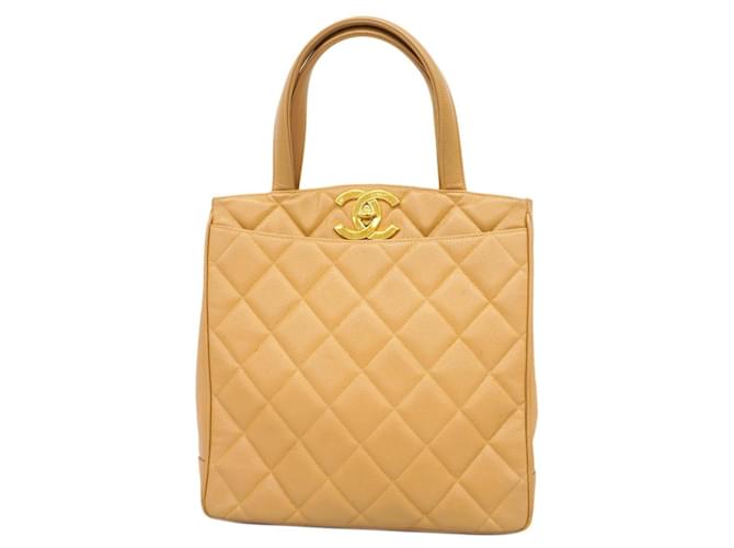 Chanel Tote Bag aus Kamel-Caviar-Leder  ref.1489546