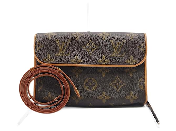 Louis Vuitton M51855 Pochette Florentine Pouch Brown Patent leather  ref.1489600