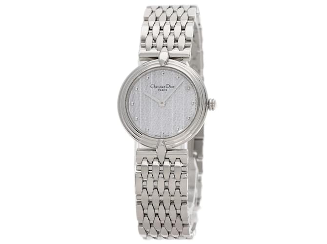 Dior ディオール D68-100 バギラ ホワイト クォーツ レディース Dior