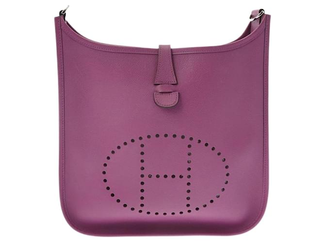 Hermès Bolso de Hombro Hermes Evelyne 2 PM Fucsia Cuero  ref.1489726