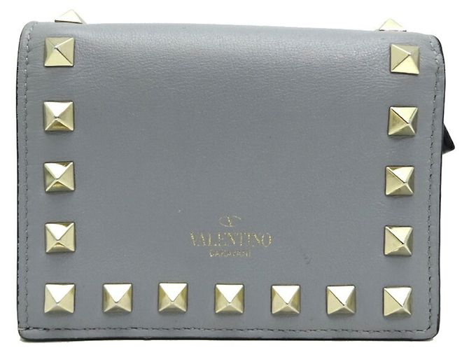 Valentino Garavani Rockstud Kompaktgeldbörse Braun