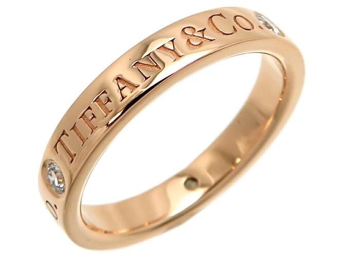 Tiffany & Co Tiffany 750PG Diamond Band Ring Pink gold  ref.1489848