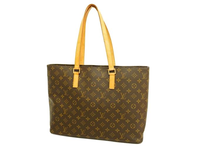 Bolsa Tote Luco Monograma Louis Vuitton Marrom  ref.1489881