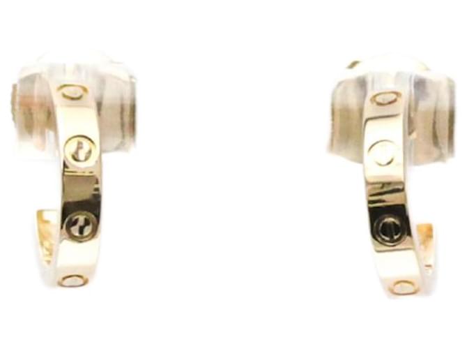 Pendientes Mini Love de media aro de Cartier Dorado Oro rosa ref