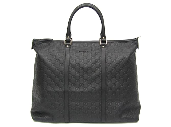 Gucci Guccissima Lederhandtasche Schwarz  ref.1489928