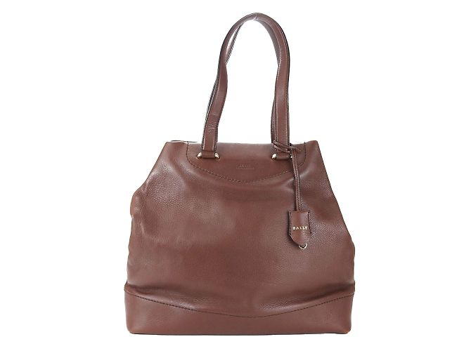 Bally Brown Leather Tote Bag