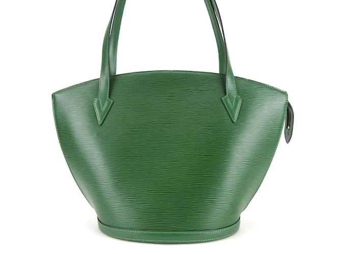 Saint Jacques Bolso tote Louis Vuitton en verde Borneo Cuero  ref.1490085